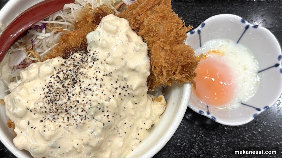 Fried Fish with Tartar Sauce and Soft-Boiled Egg