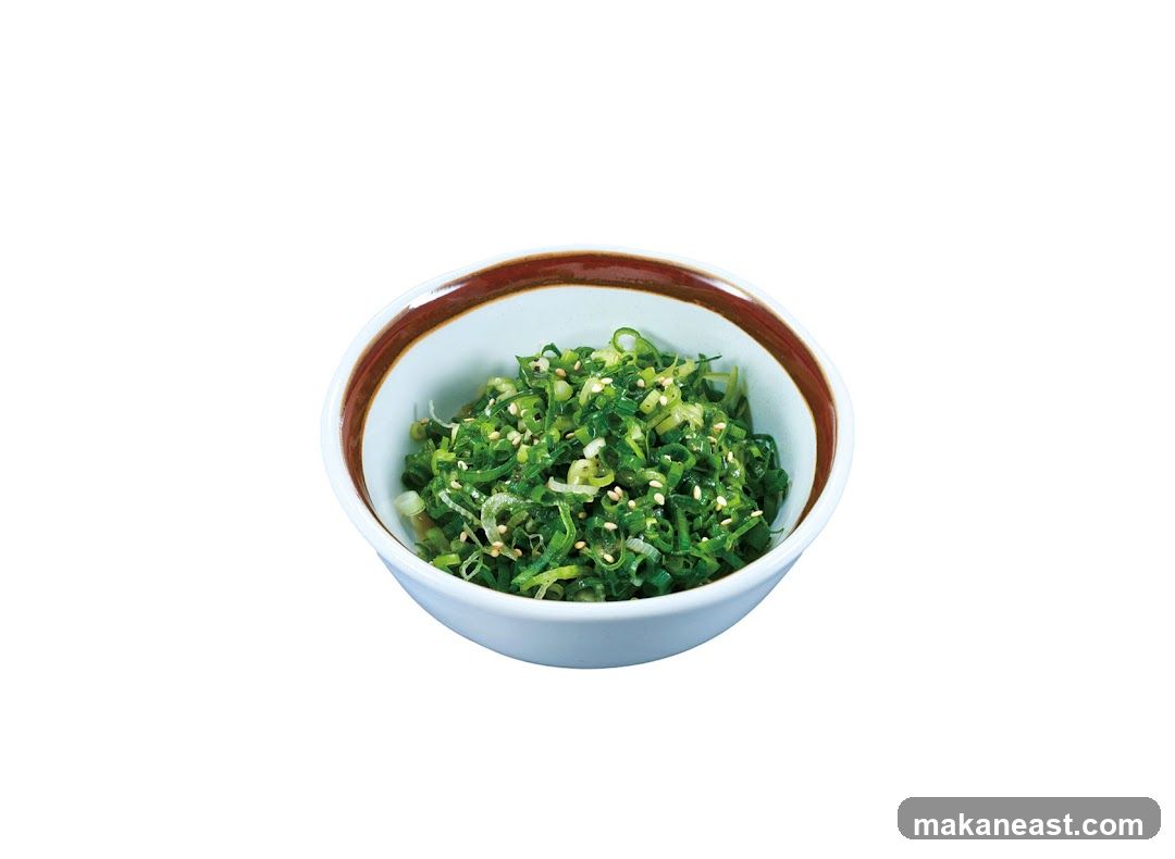 Chopped Scallions with Sesame Seeds