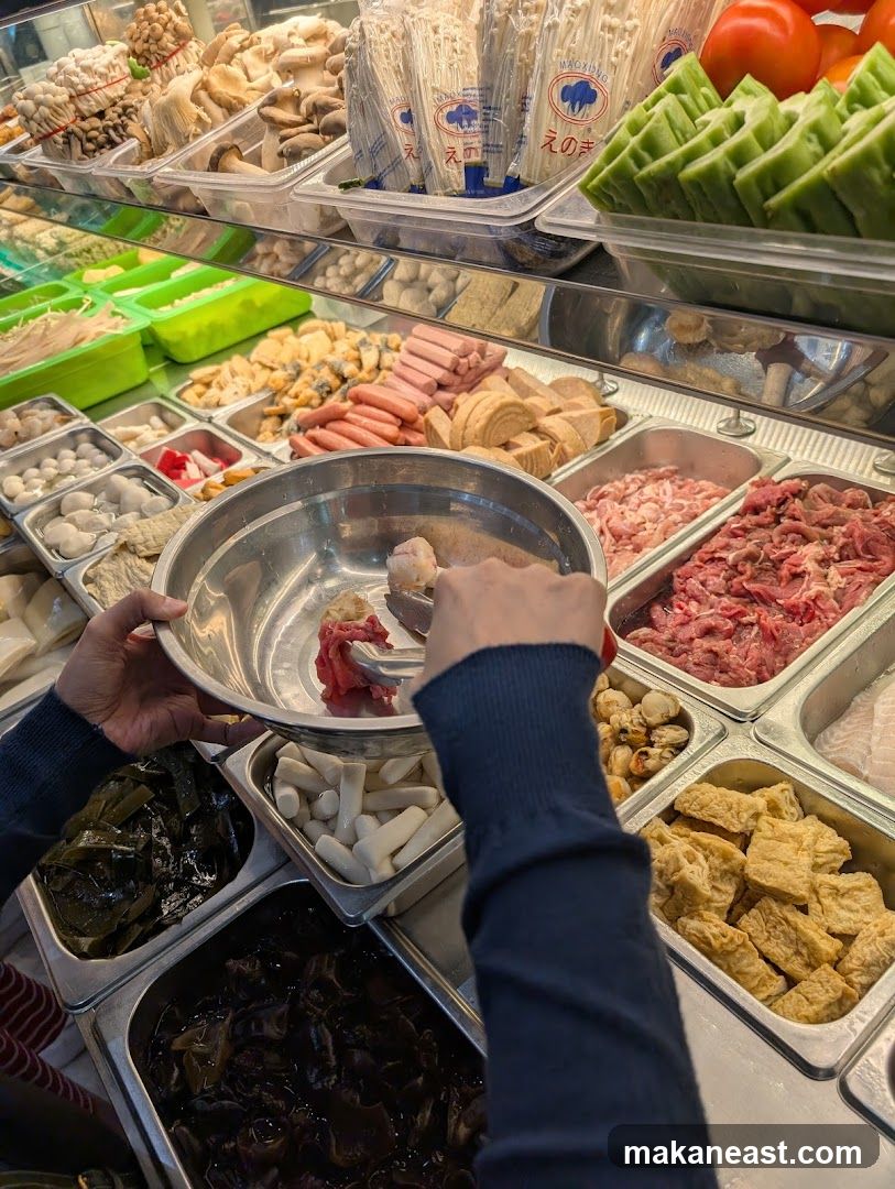 Assortment of Ingredients for Hot Pot