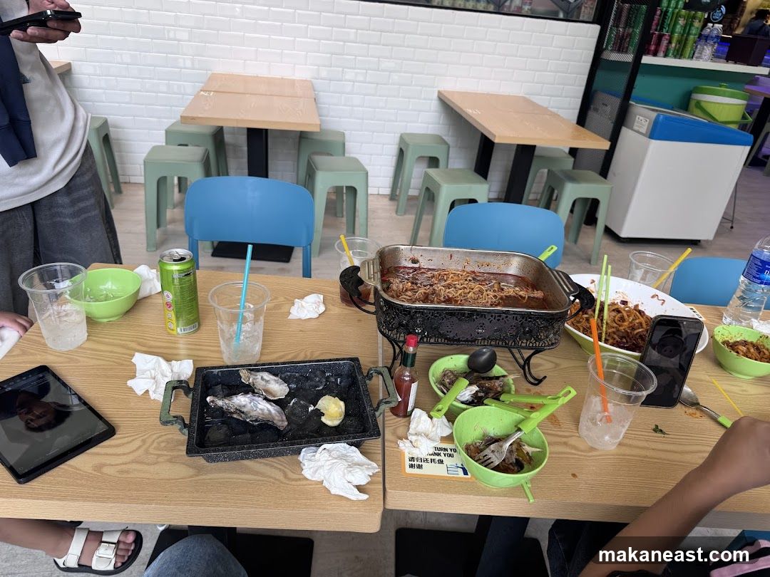 Diners Enjoying a Meal