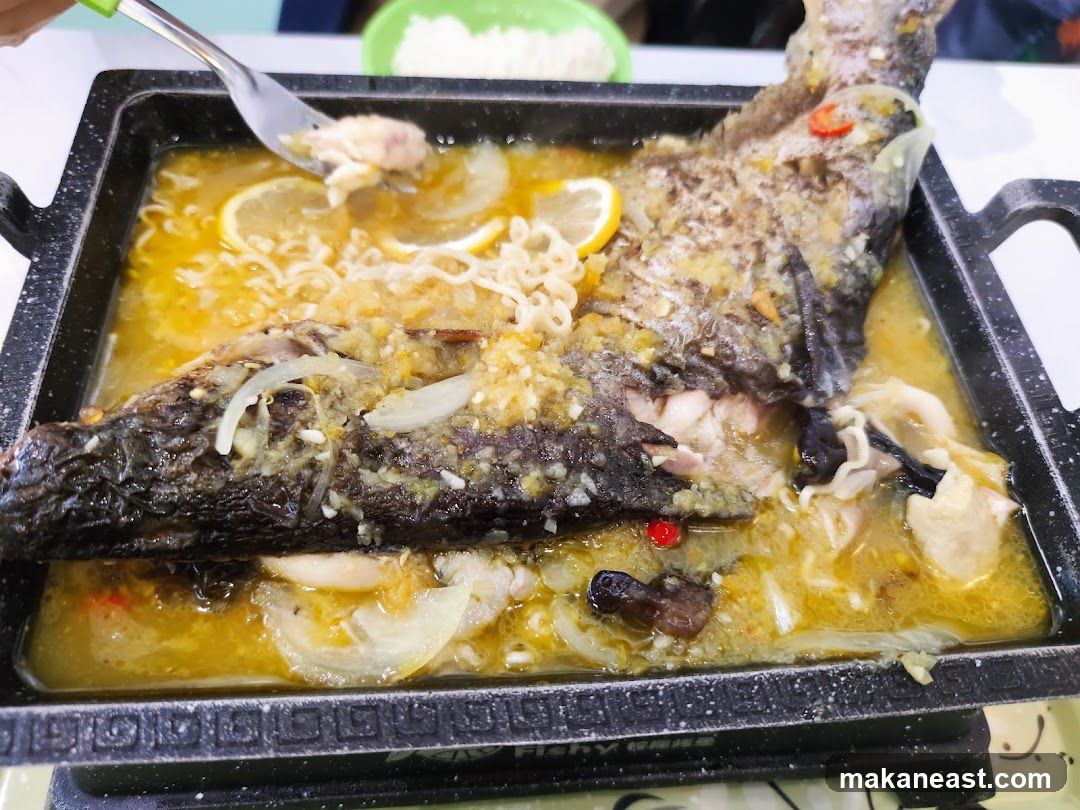 Steamed Fish with Noodles