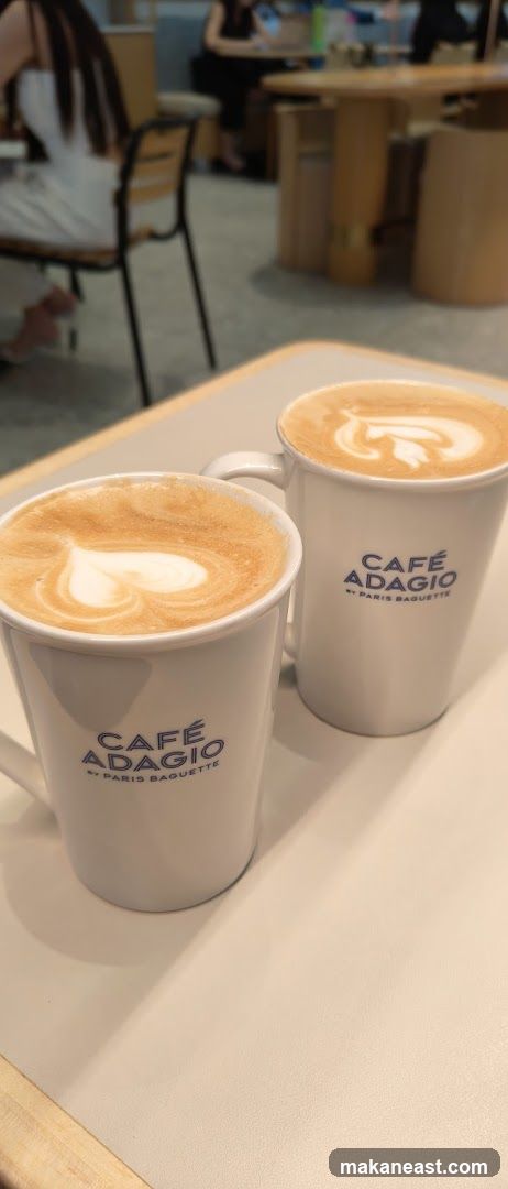 Two Lattes with Latte Art
