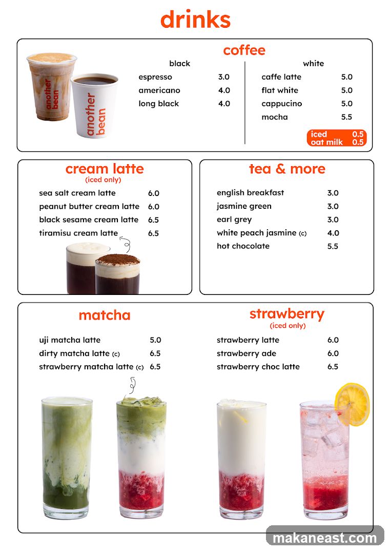 Drinks Menu