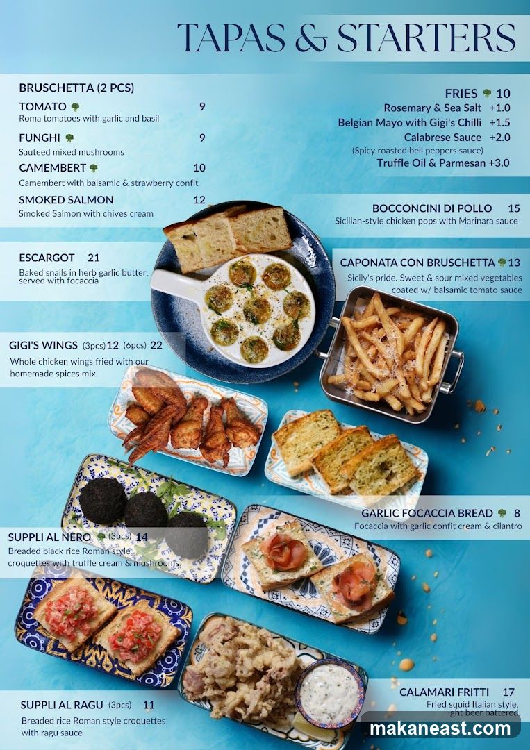 TAPAS & STARTERS