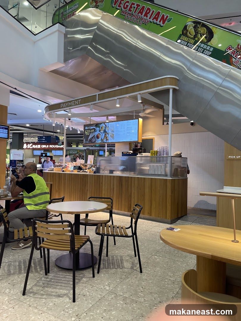 Food Stall with Seating Area