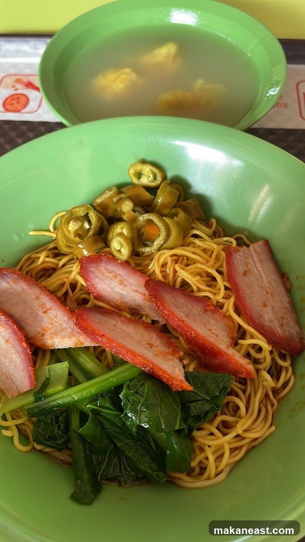 Noodles with Char Siu and Greens