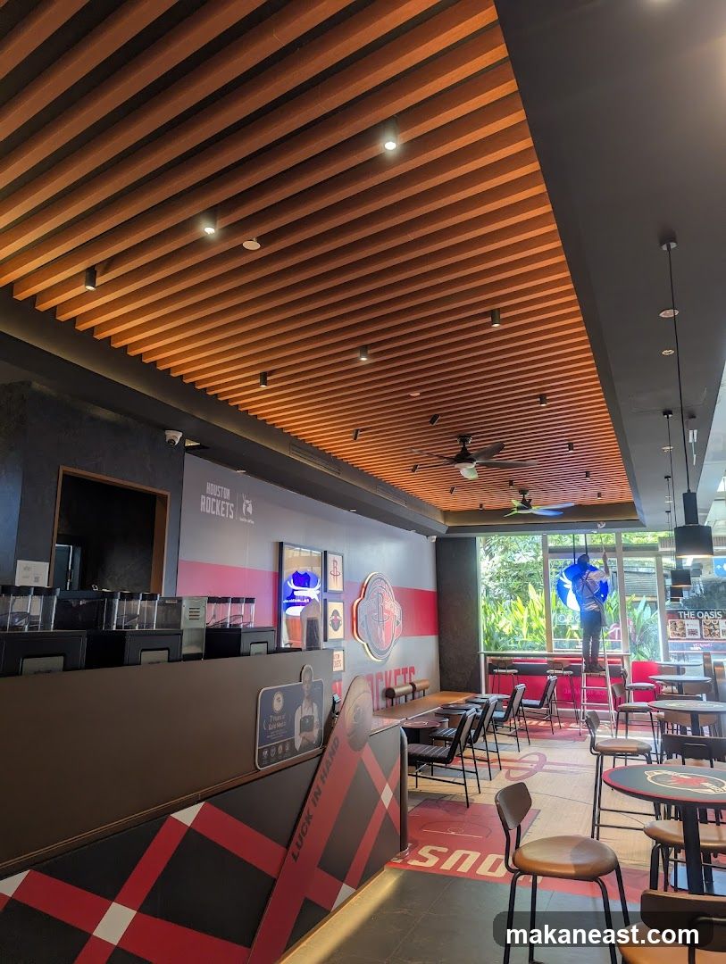 Houston Rockets Themed Cafe Interior