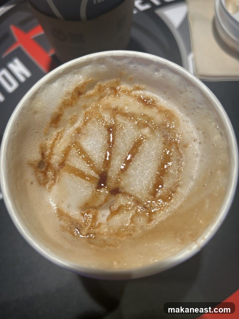 Latte with Caramel Drizzle