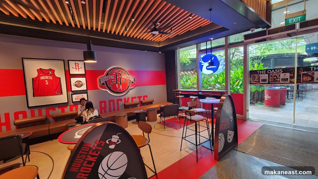 Houston Rockets Themed Cafe Interior