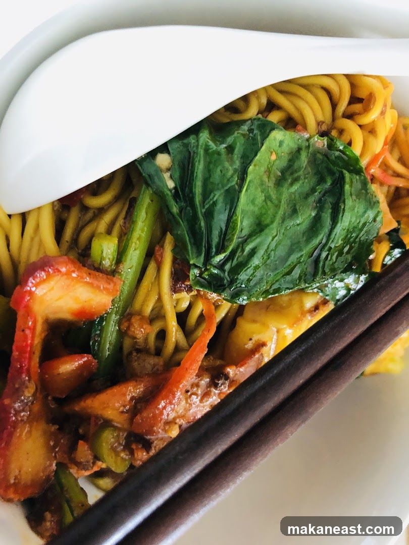 Noodles with Char Siu and Vegetables