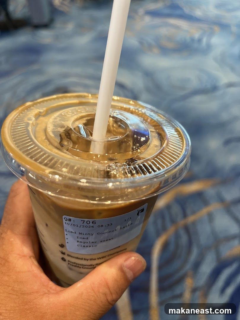 Iced Minty Coconut Latte