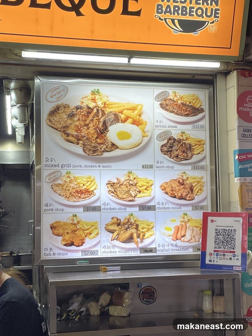 Western Barbeque Menu