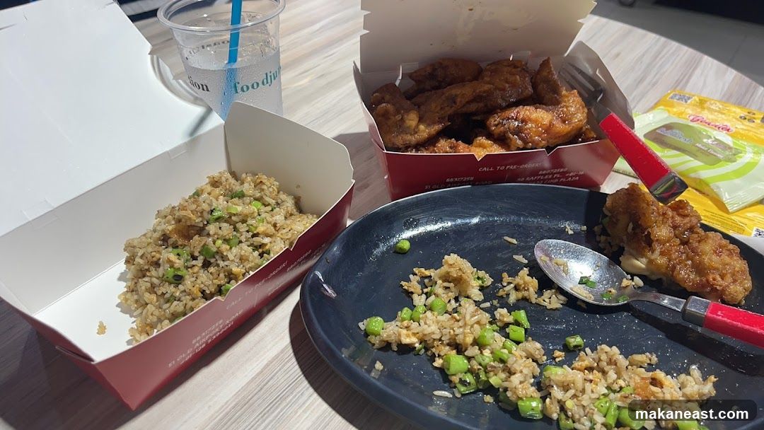 Fried Chicken and Rice Meal