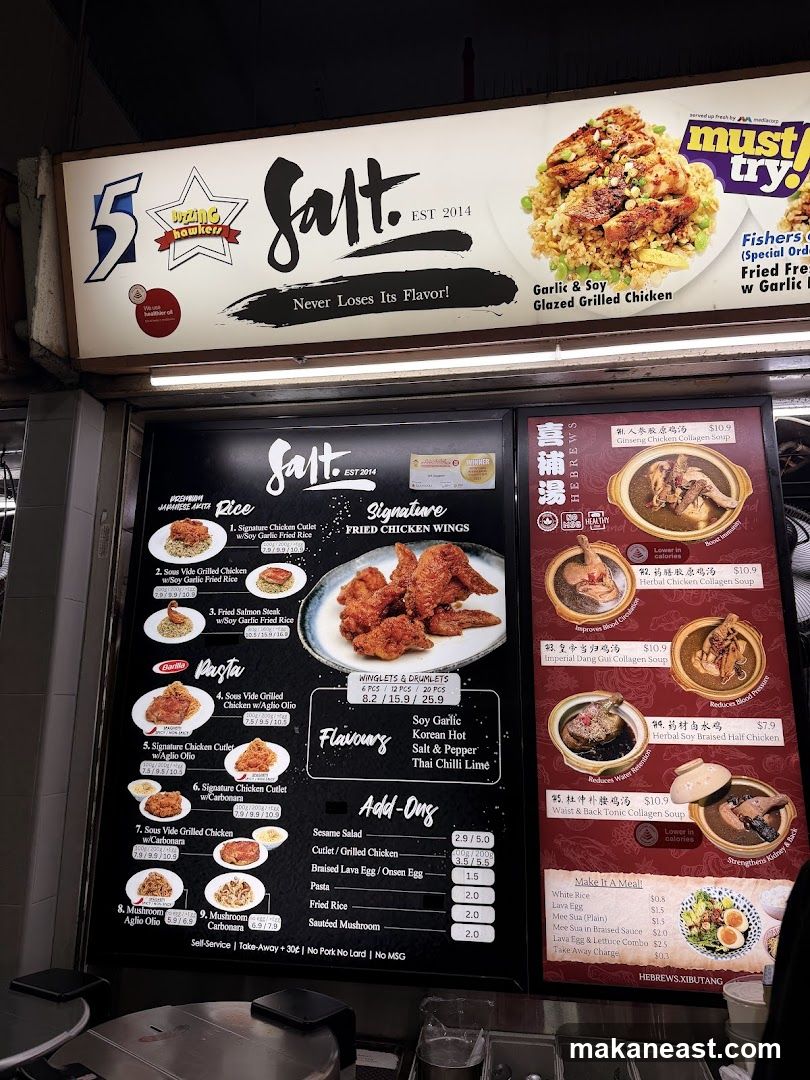 Salt. Signature Fried Chicken Wings Menu