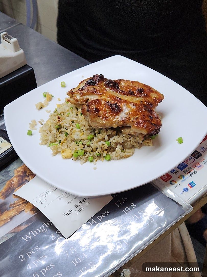 Grilled Chicken with Fried Rice