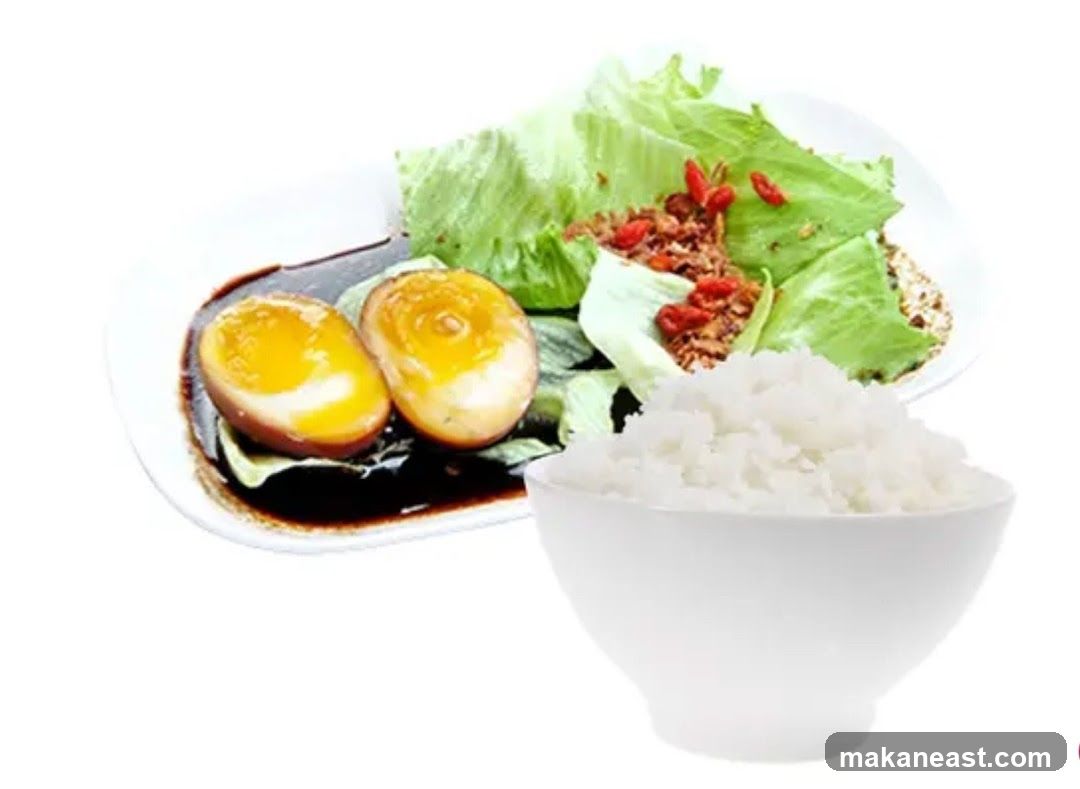 Braised Eggs with Rice