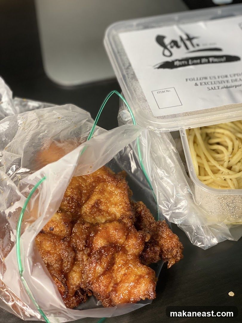 Fried Chicken and Pasta