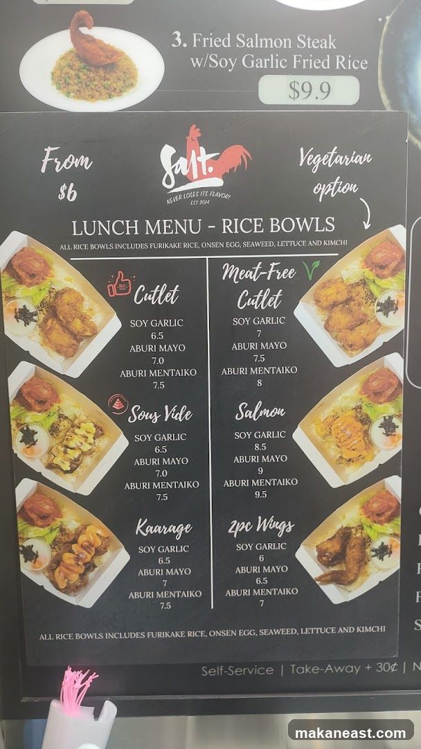 LUNCH MENU - RICE BOWLS