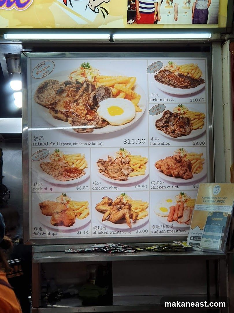 Western Food Menu