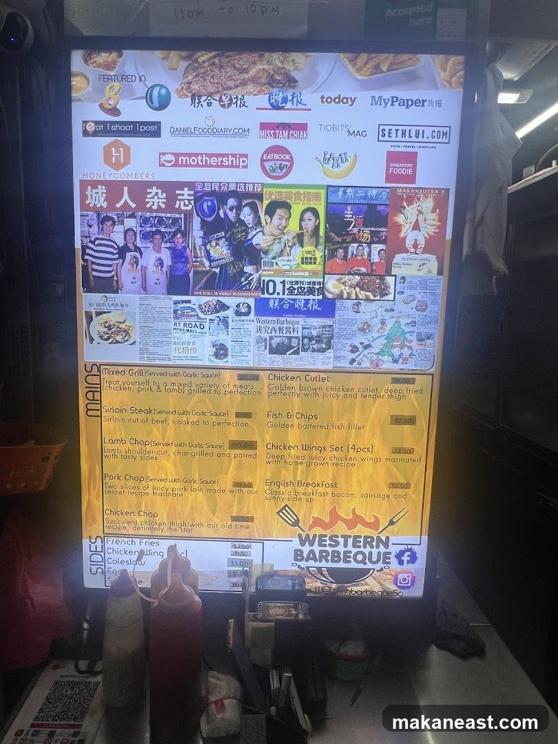 Western Barbeque Menu