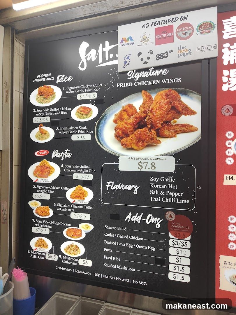 Salt. E. Signature Fried Chicken Wings