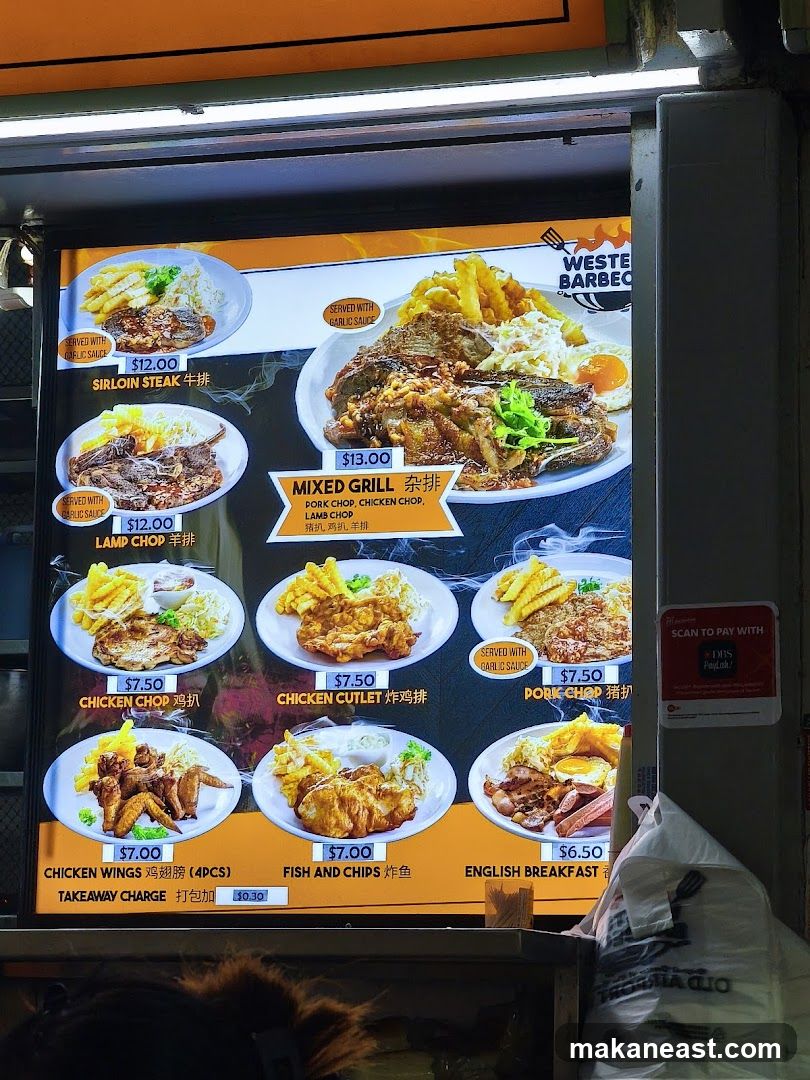 Western Barbecue Menu