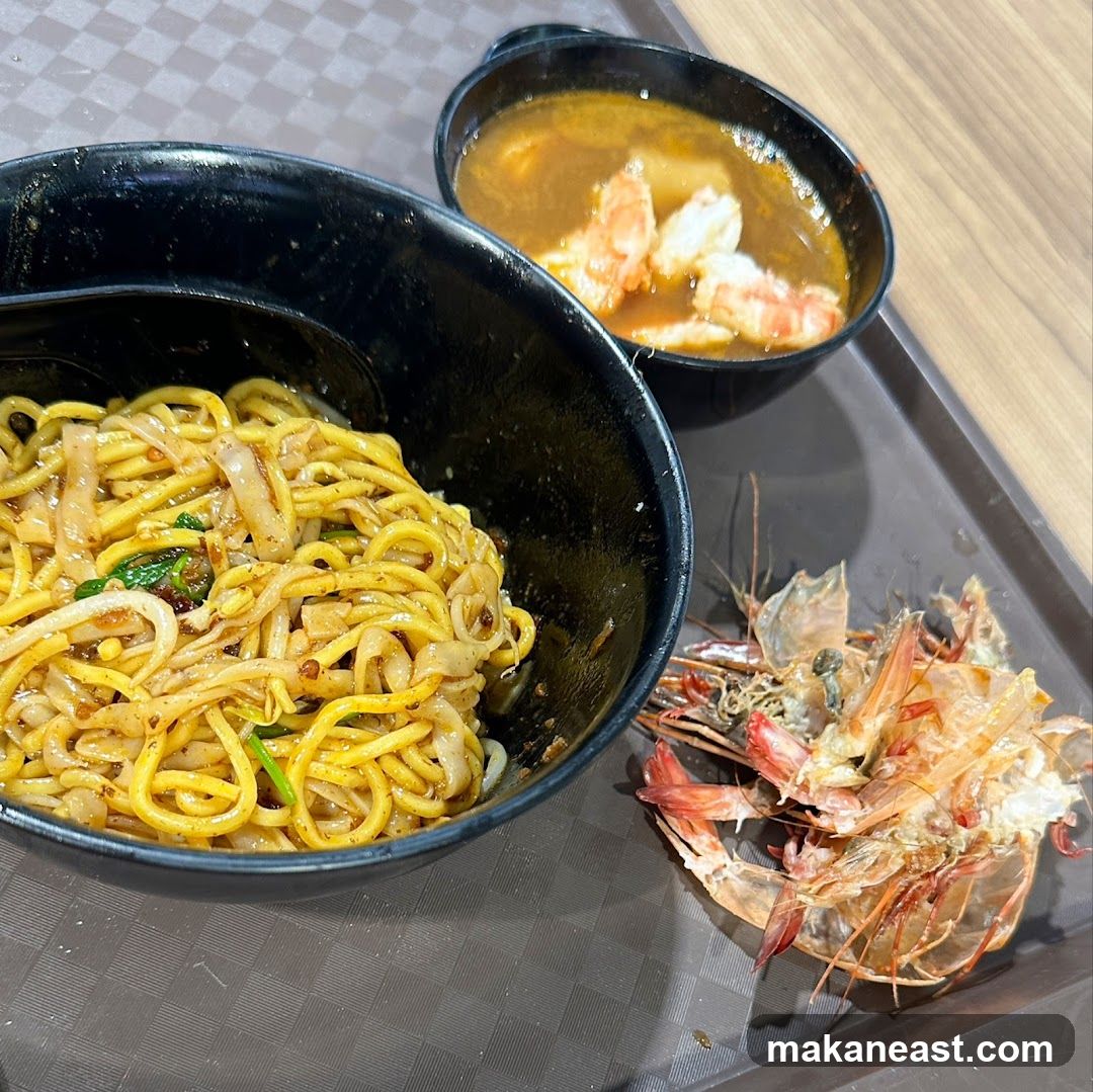 Noodles and Shrimp Soup