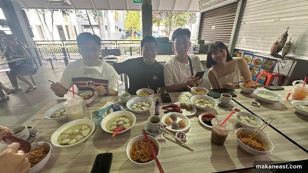 Friends enjoying a meal