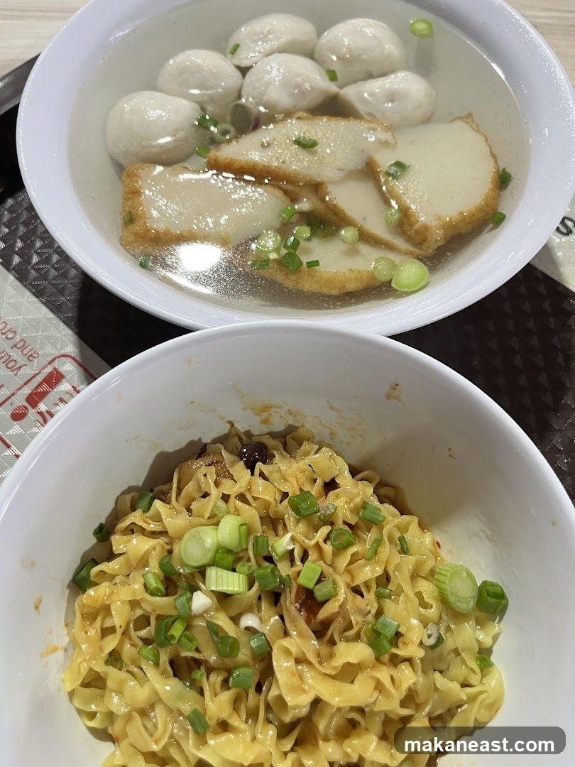 Noodles and Fish Balls