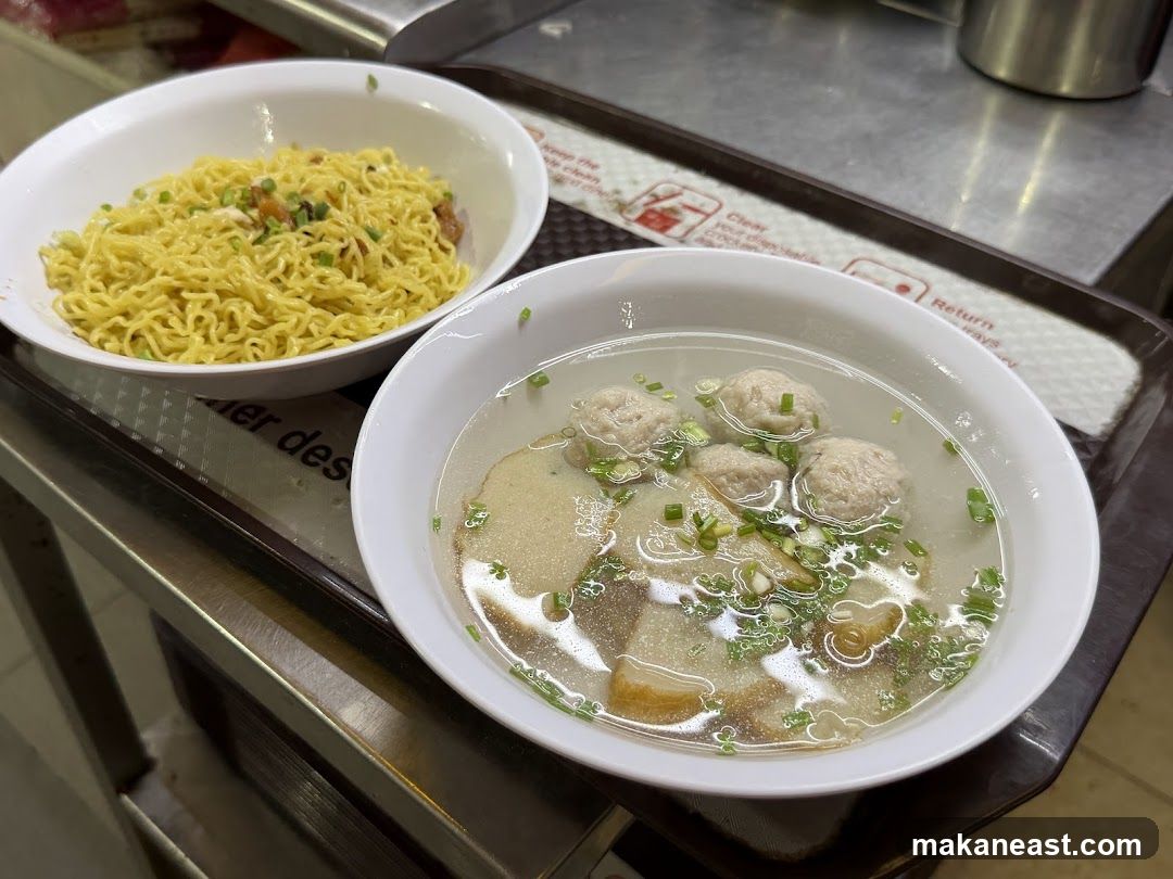 Noodles and Fishball Soup