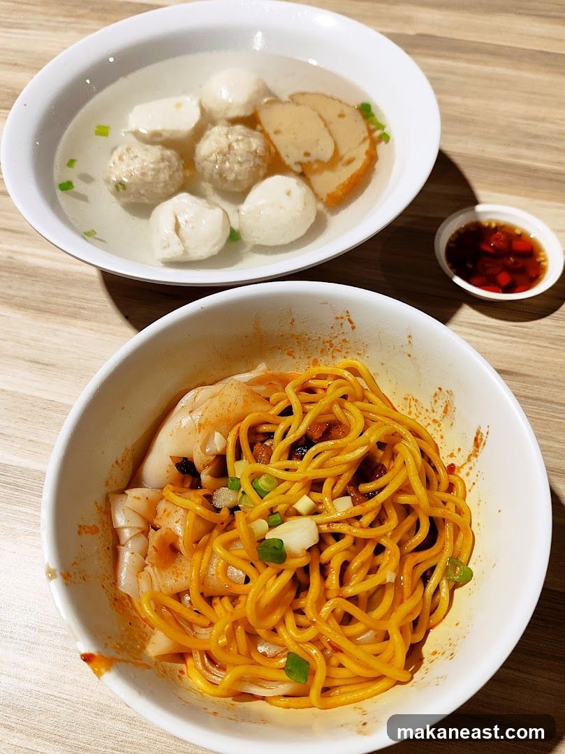 Noodles and Soup with Fish Balls