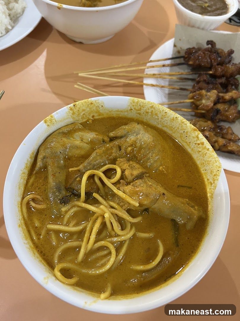 Curry Noodles and Satay