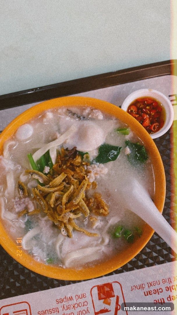 Noodle Soup with Fried Anchovies