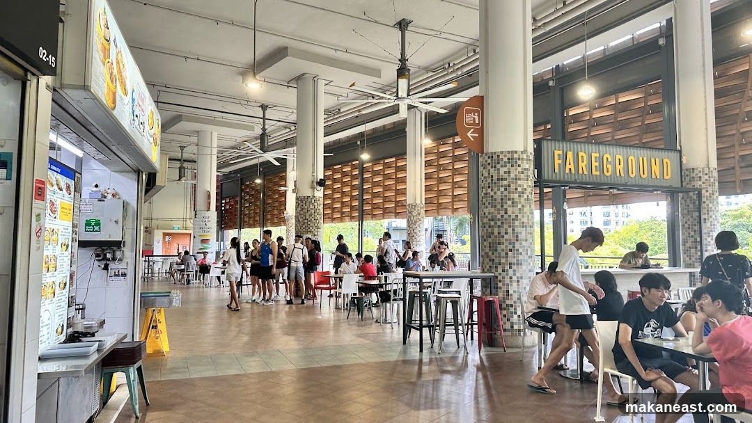 Food court with diners