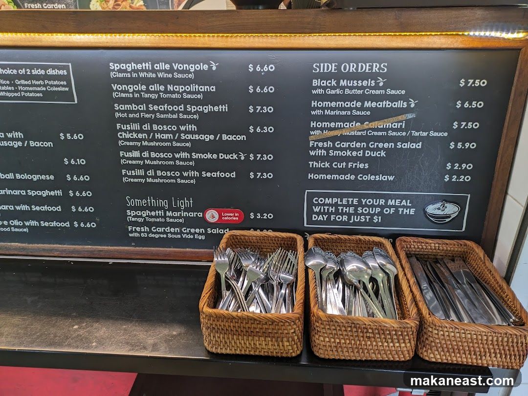 Fresh Garden Menu