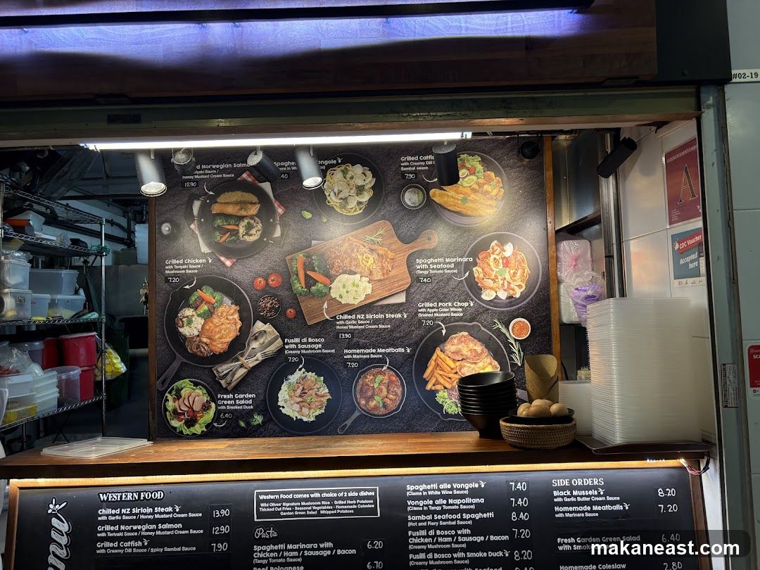Western Food Menu