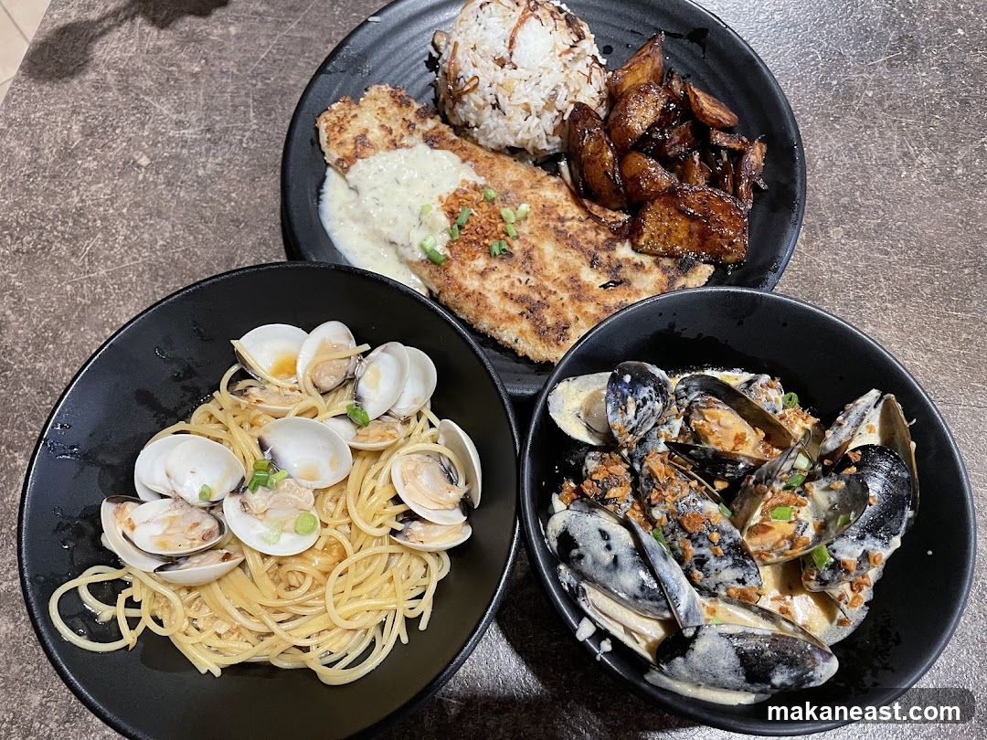 Seafood Pasta and Fish Dish