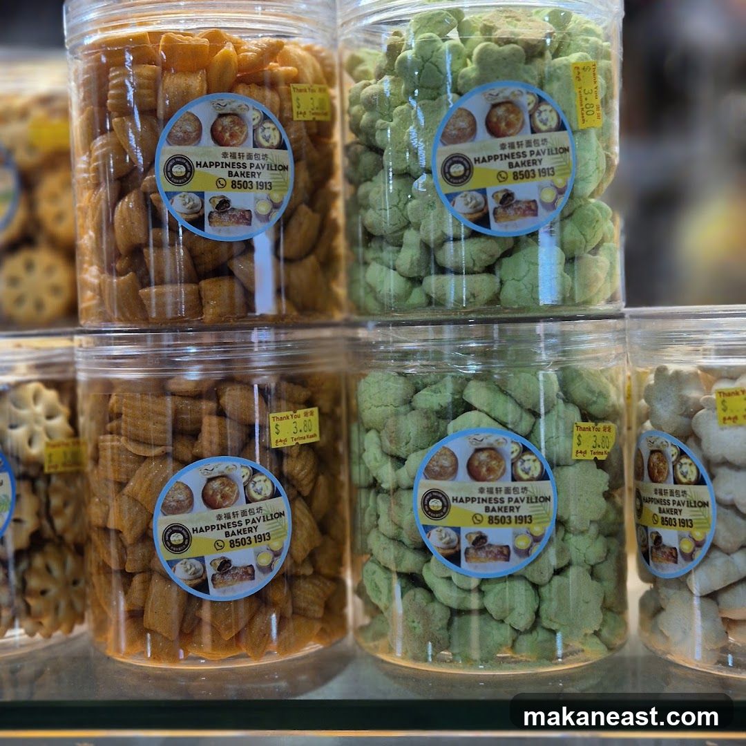 Assorted Cookies in Jars