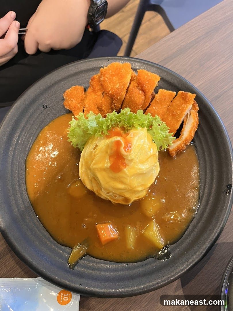 Omurice with Fried Chicken