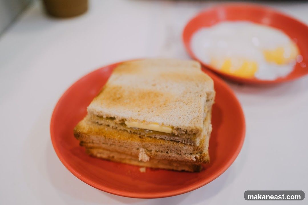 Toast with Butter and Kaya and Soft-Boiled Eggs