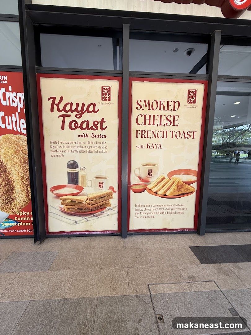 Kaya Toast and Smoked Cheese French Toast Advertisements