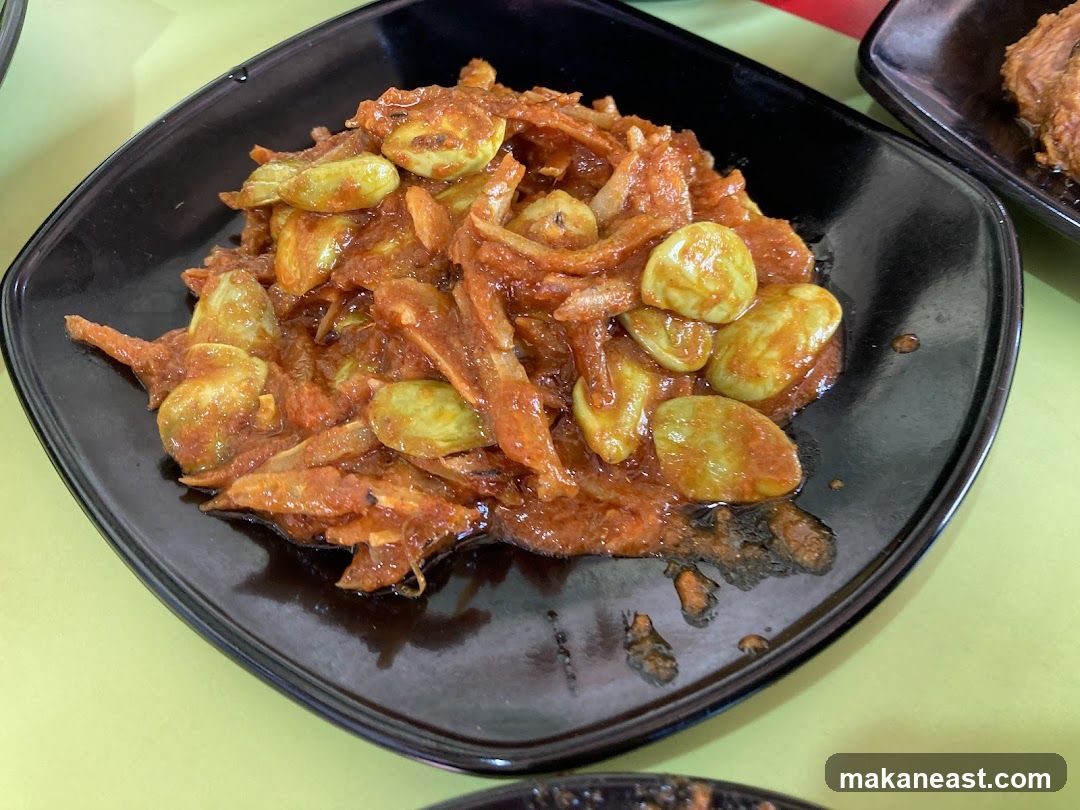 Stir-fried Petai with Anchovies