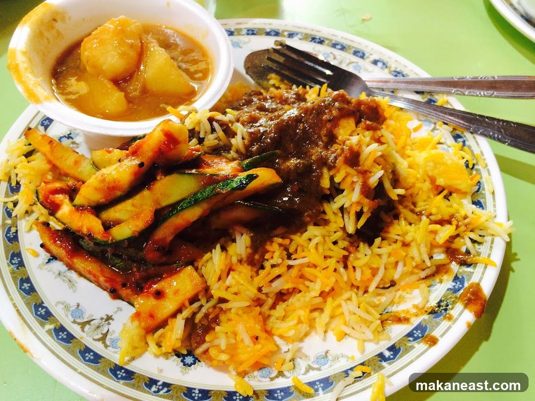 Biryani with side dish