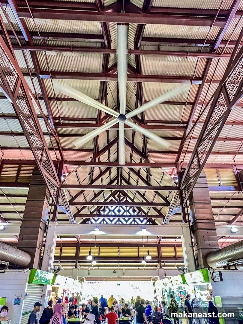 Indoor Market with Large Ceiling Fan