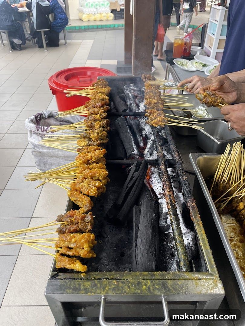 Satay Grilling