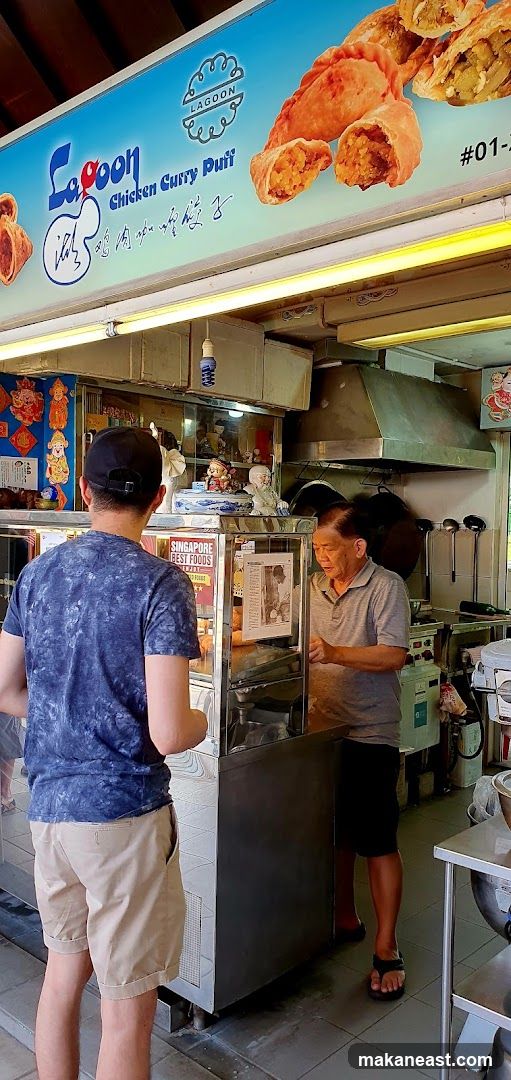 Food stall with signage