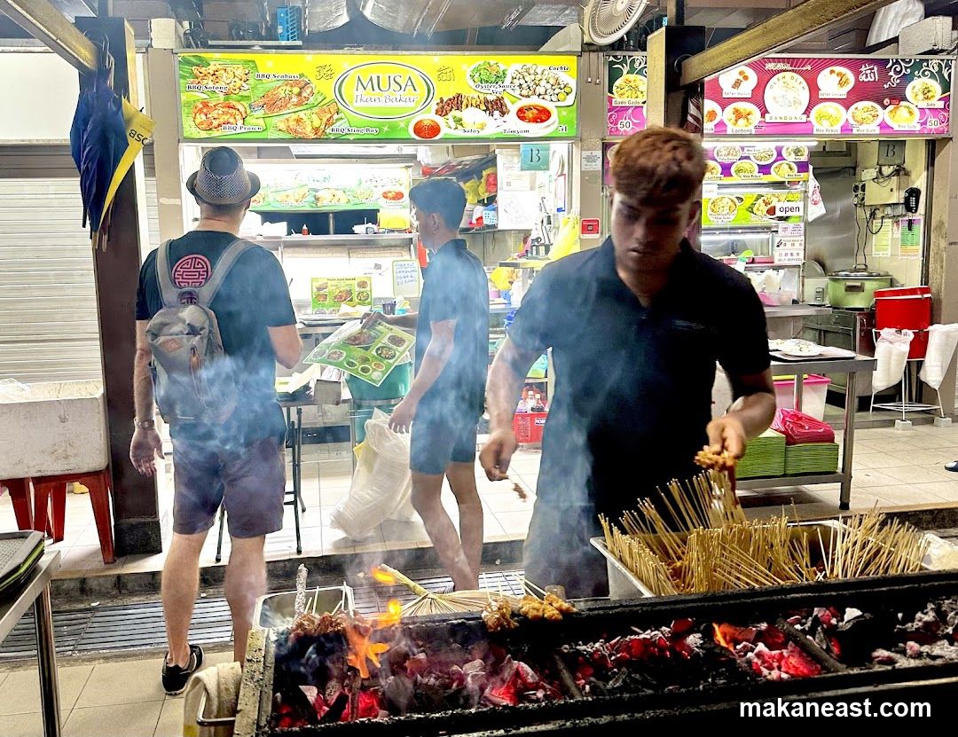 Food Stall with Grilling