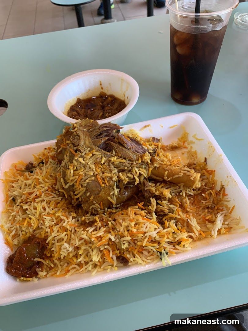 Lamb Shank Biryani with Drink