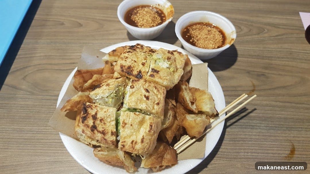 Fried Savory Pastries with Dipping Sauce