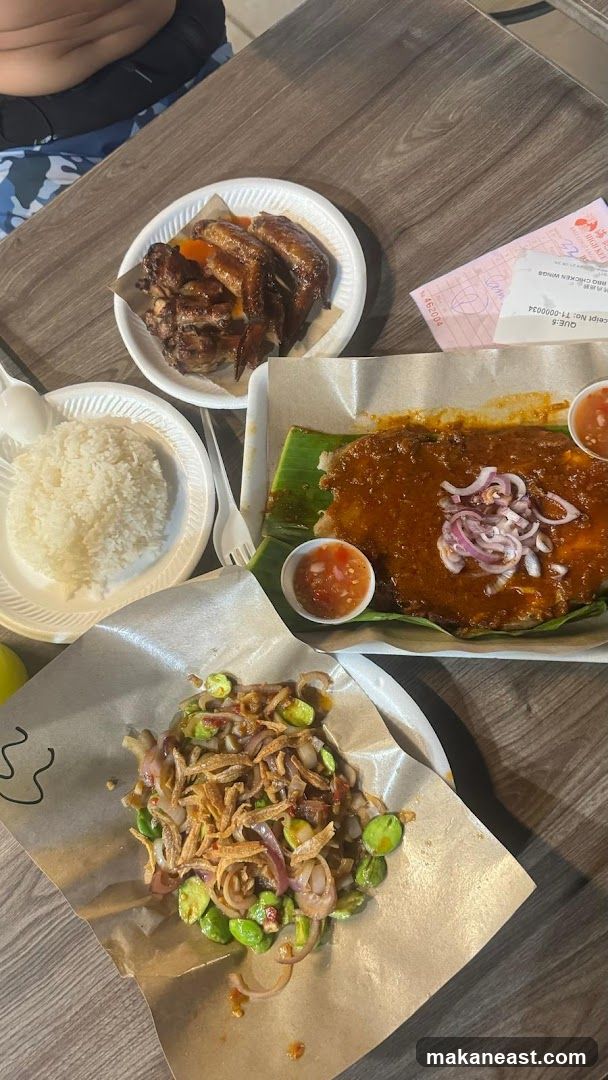 Food spread on a table